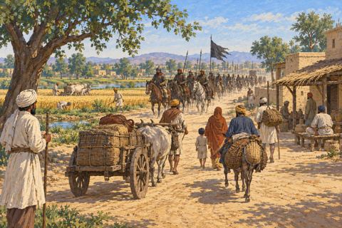 Interpretive illustration: The corridor through Punjab