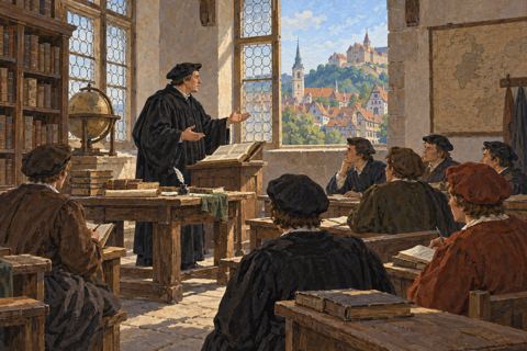 Interpretive illustration: A school from the endowment
