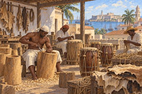 Interpretive illustration: The maker's bench