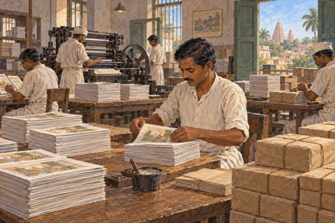Interpretive illustration: The monthly issue