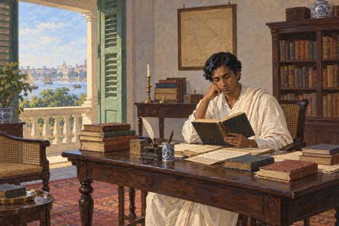 Interpretive illustration: A literate household