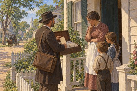 Interpretive illustration: The colporteur's case