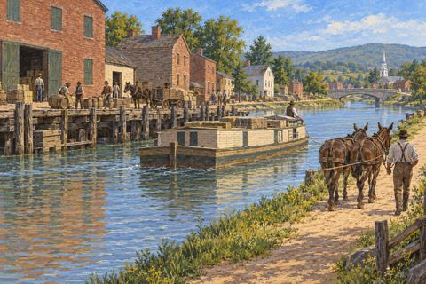 Interpretive illustration: Canal trade