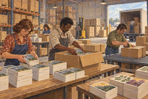 Interpretive illustration: Mass-market paperbacks